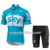 Conjunto Maillot + Culotte Corto 2018 Team Sky N002